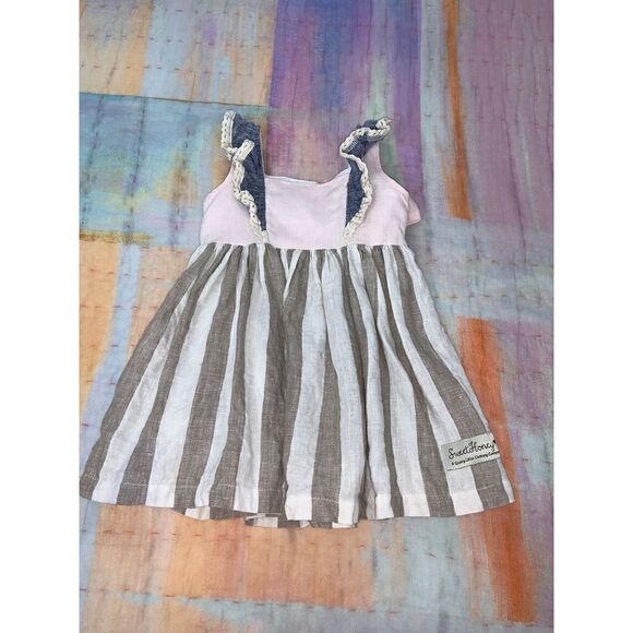 Sweethoney linen dress 12m - Picture 2 of 3